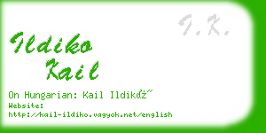 ildiko kail business card